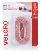 VELCRO®  Sticky Back Tape-Hook&amp;Loop  1mrollscd.White