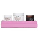 Fresh - Face Mask Set: 1x Rose Face Mask - 100ml/3.3oz + 1x Black Tea Firming Ov