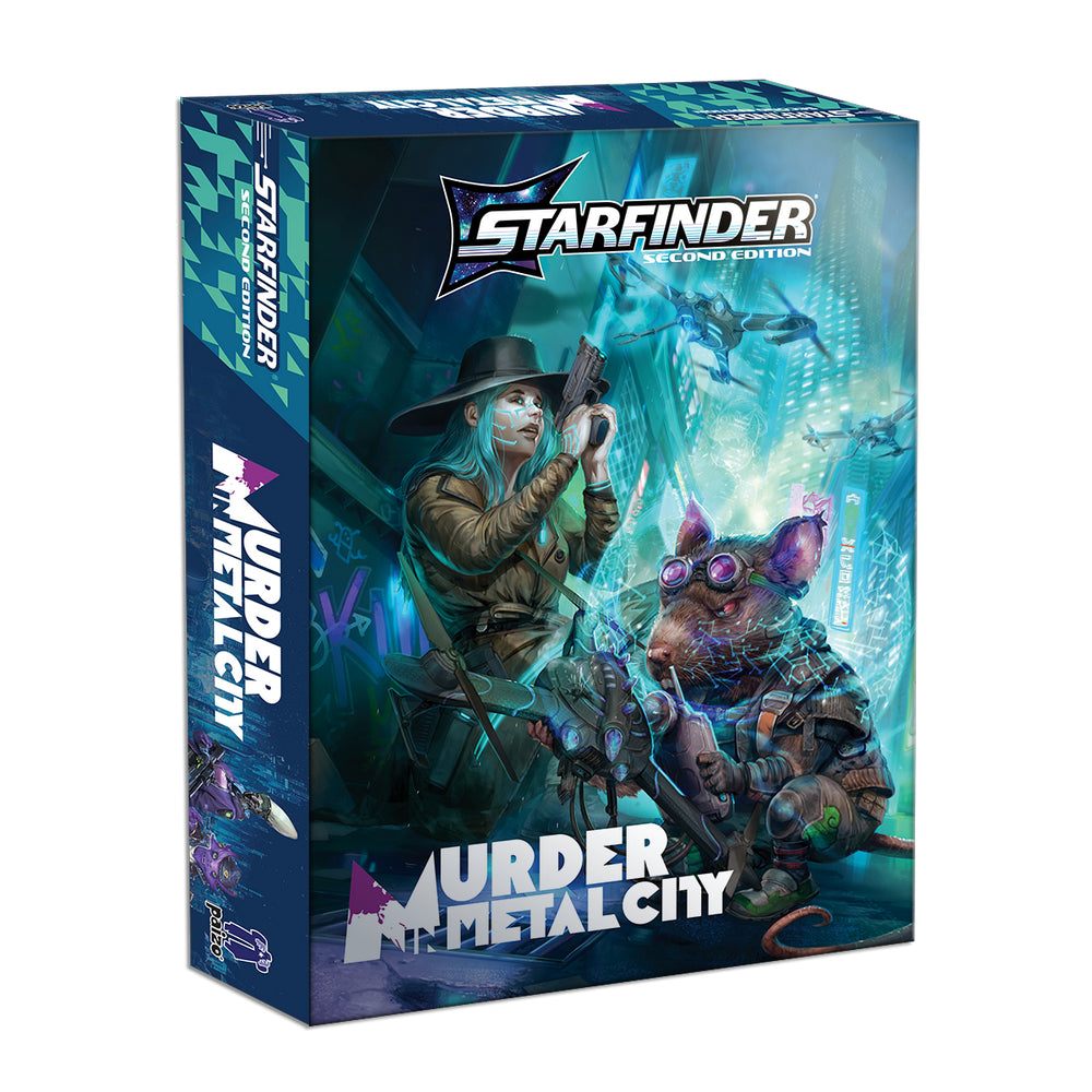 Starfinder 2nd Edition Adventures: Murder in Metal City Adventure - RPG Map Pack