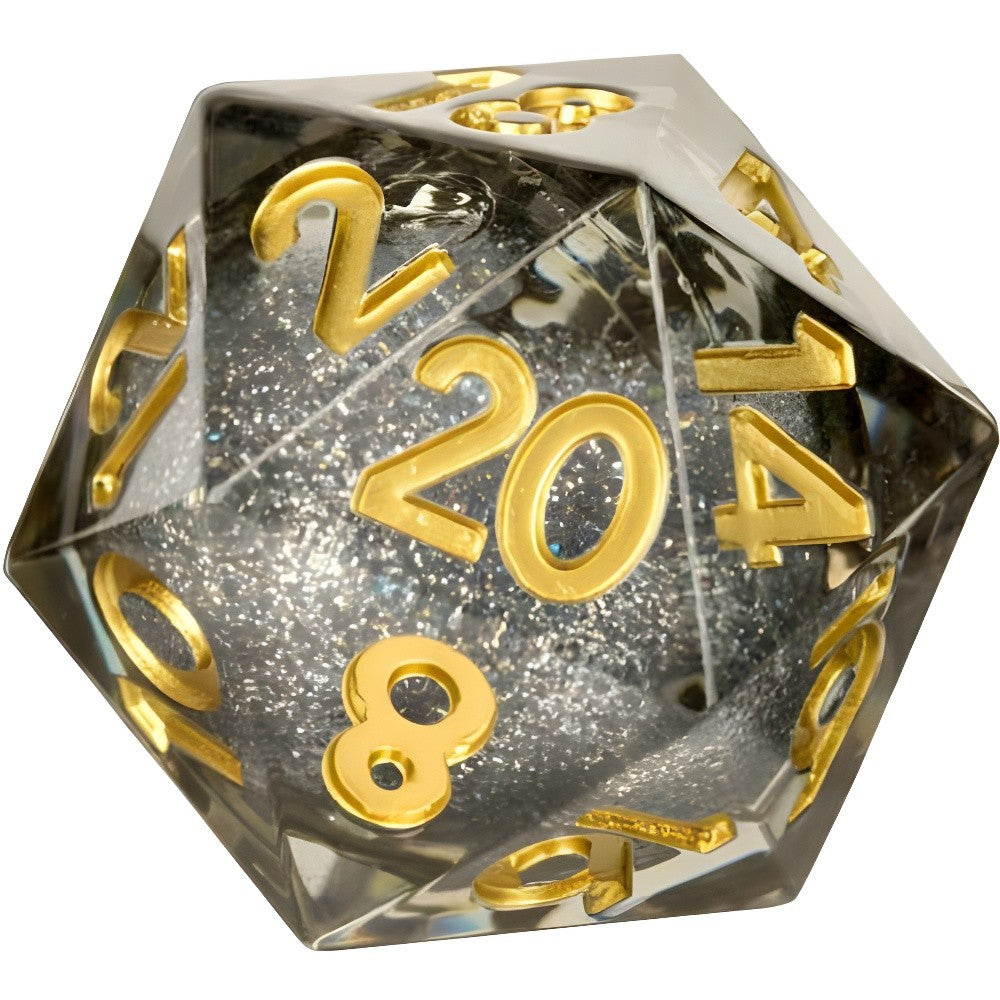 Fanroll: Individual d20 Elixir Liquid Core Dice: Vanishing Oil