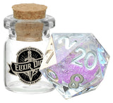 Fanroll: Individual d20 Elixir Liquid Core Dice: Sorcerous Swirl