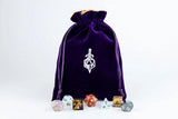 Fanroll: Large Velvet Dice Bag: Purple w/ Gold Satin
