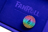 Fanroll: Metal d20 Spinner: Torched Rainbow