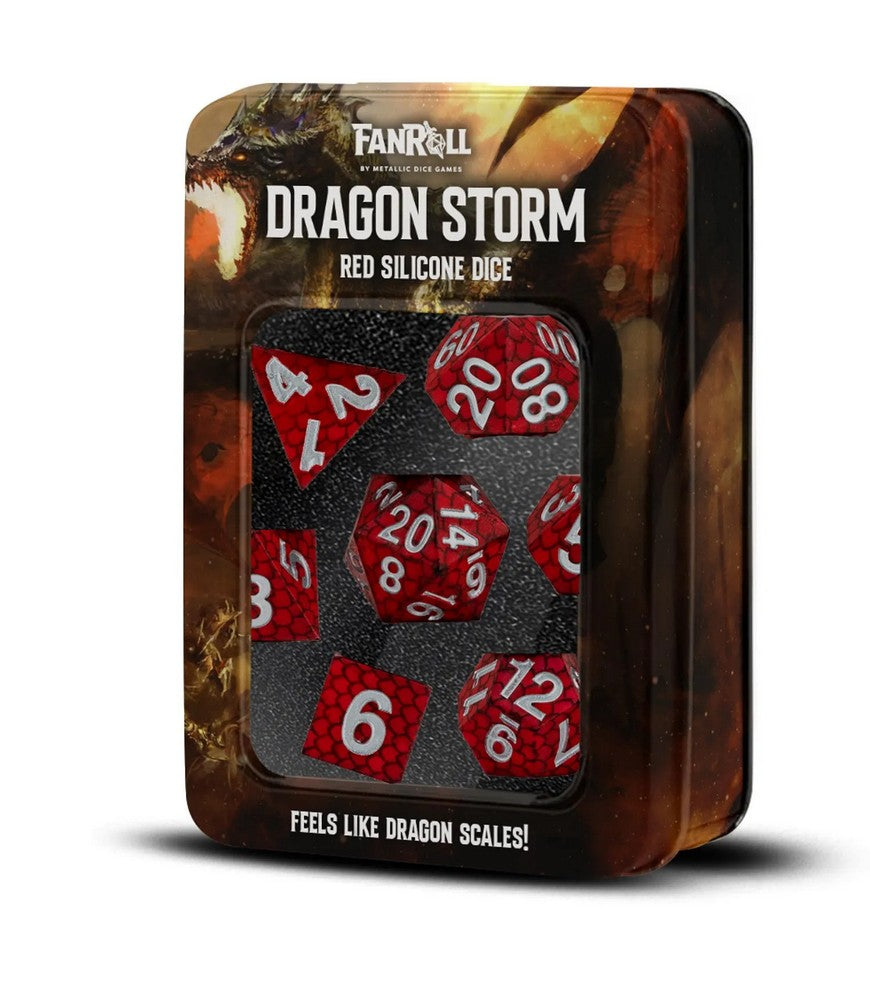 Fanroll: Dragon Storm Silicone Dice Set: Red Dragon Scales