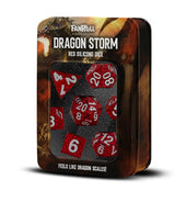 Fanroll: Dragon Storm Silicone Dice Set: Red Dragon Scales