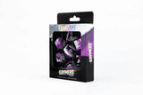 Fanroll: 16mm Pride Sharp Edge Silicone Rubber Poly Dice Set: Asexual