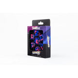 Fanroll: 16mm Pride Sharp Edge Silicone Rubber Poly Dice Set: Bisexual