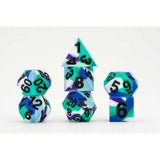 Fanroll: 16mm Pride Sharp Edge Silicone Rubber Poly Dice Set: Gay Men