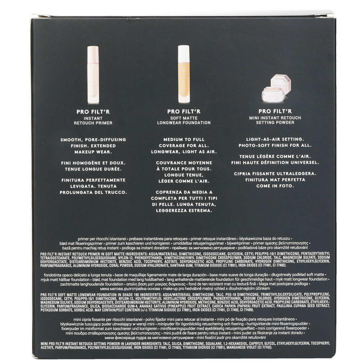 Fenty Beauty by Rihanna Pro Filt'R Soft Matte Complexion Kit: Foundation 32ml +