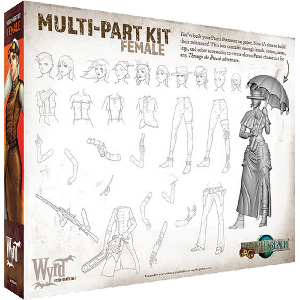 Wyrd Games: Through the Breach: Female Multi-part Kit - Miniature Figure