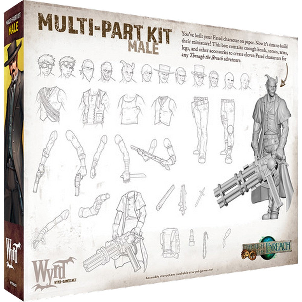 Wyrd Games: Through the Breach: Male Multi-part Kit - Miniature Figure