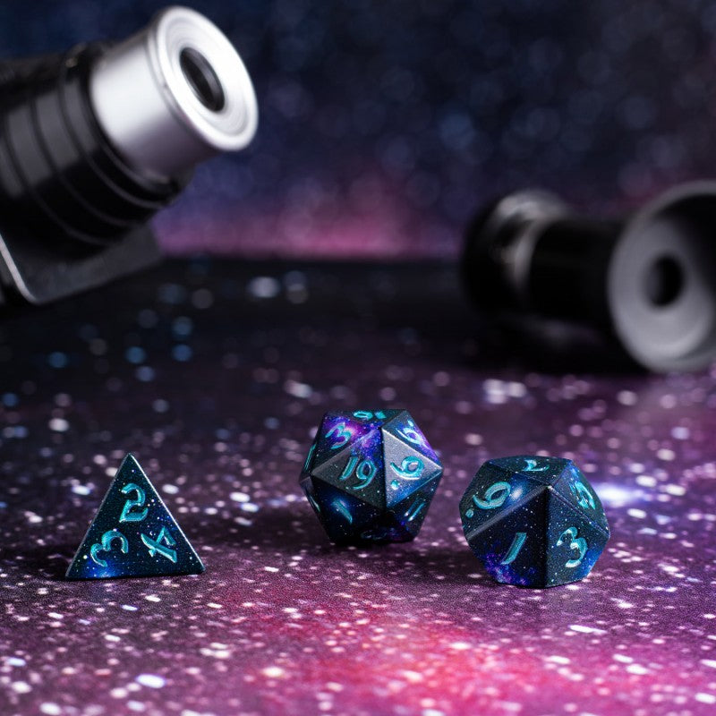 Q Workshop - Full Art - Stardust - Dice Set 7