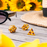 Q Workshop - Full Art - Sunflower - Dice Set 7