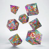 Q Workshop - Full Art - Grafitti - Dice Set 7