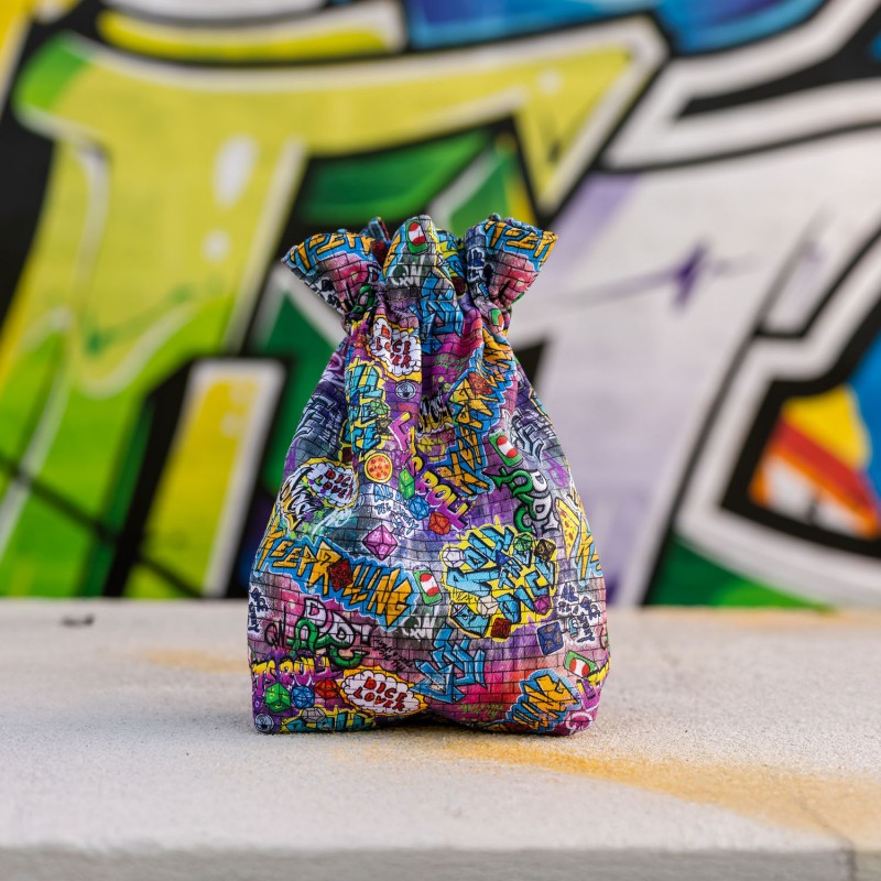 Q Workshop - Full Art - Grafitti - Dice Pouch