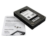 2.5" to 3.5" SATA Adapter Converter for SSD/HDD - Compact Aluminum Enclosure, 1TB Supported