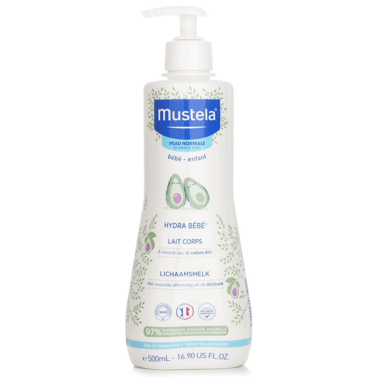 Mustela Hydra-Bebe Body Lotion With Organic Avocado - Normal Skin 500ml/16.9oz
