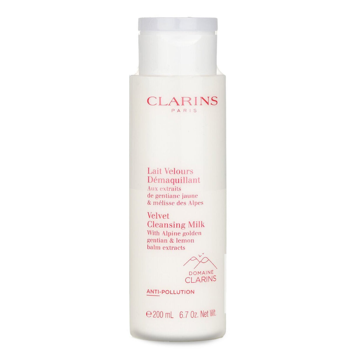Clarins - Velvet Cleansing Milk with Alpine Golden Gentian & Lemon Balm Extracts