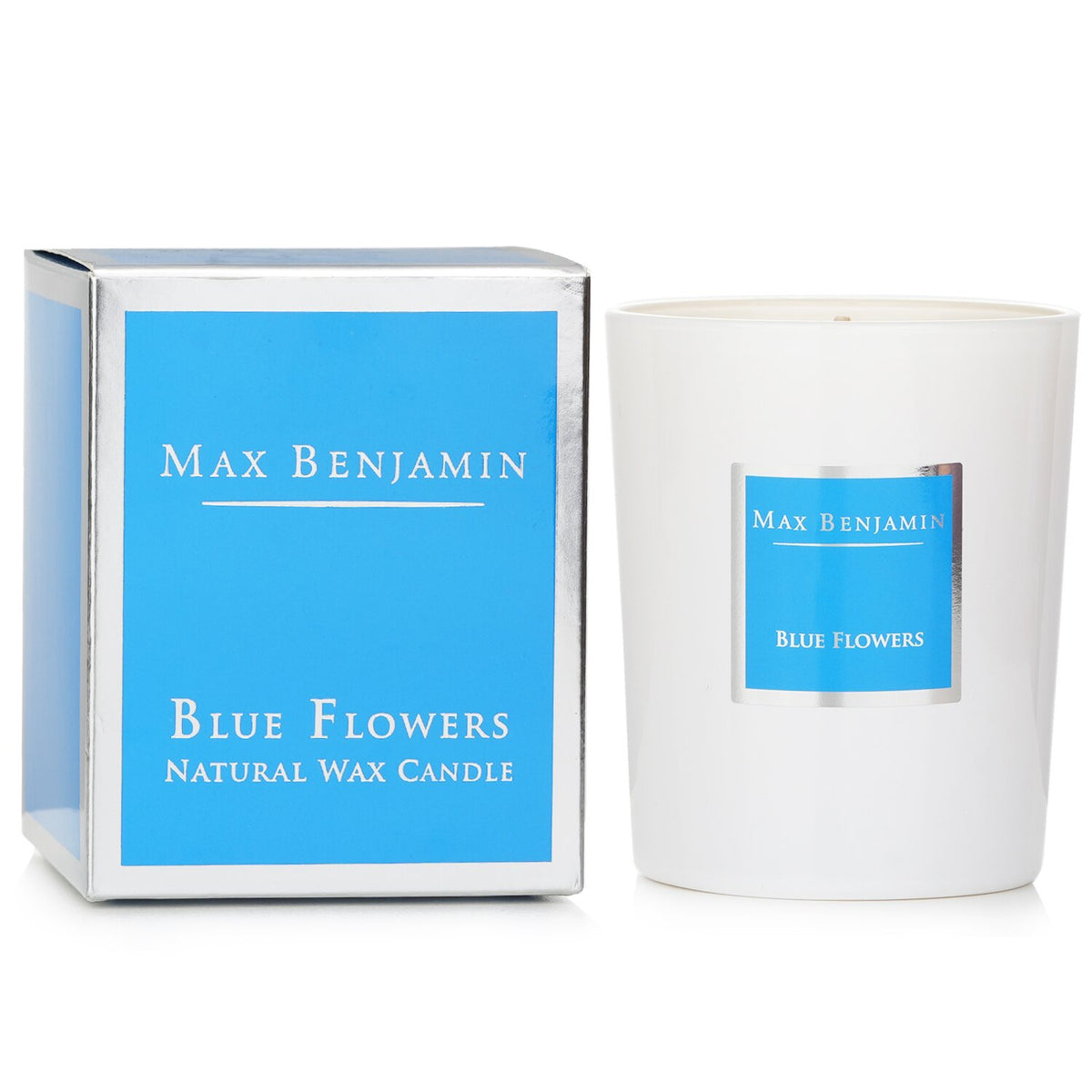 Max Benjamin - Candle - Blue Flowers  - 190g/6.5oz