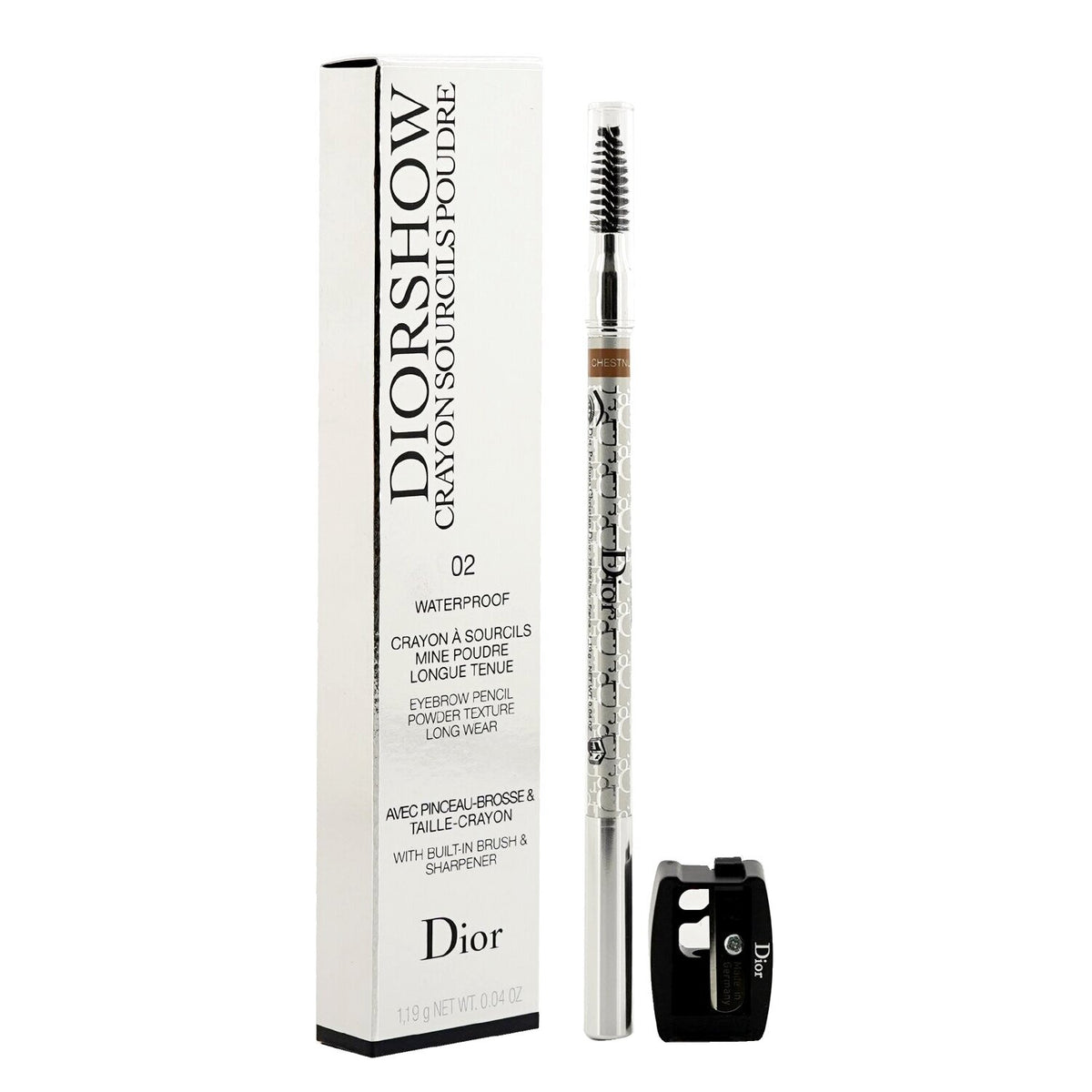 Christian Dior - Diorshow Waterproof Crayon Sourcils Poudre - # 02 Chestnut  - 1
