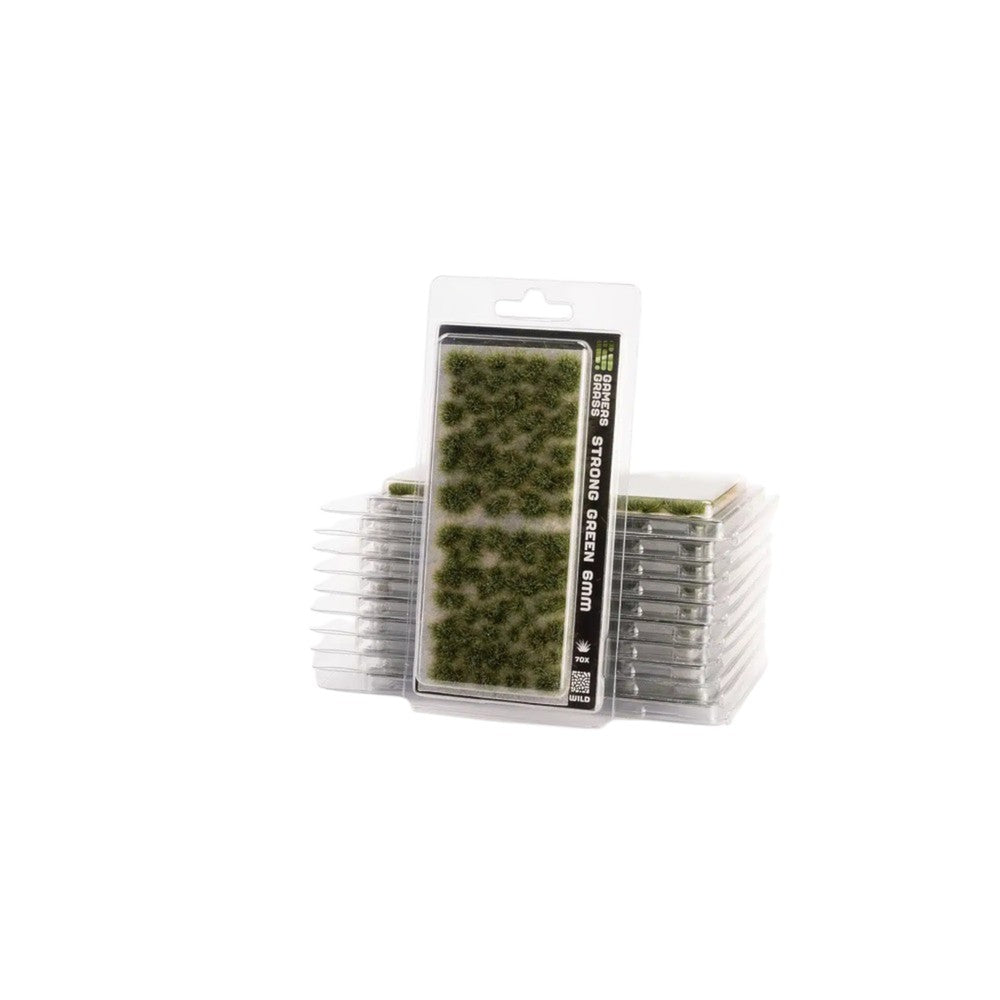 Gamers Grass - Grass Tufts - 6mm - Strong Green - Wild - Miniature Terrain