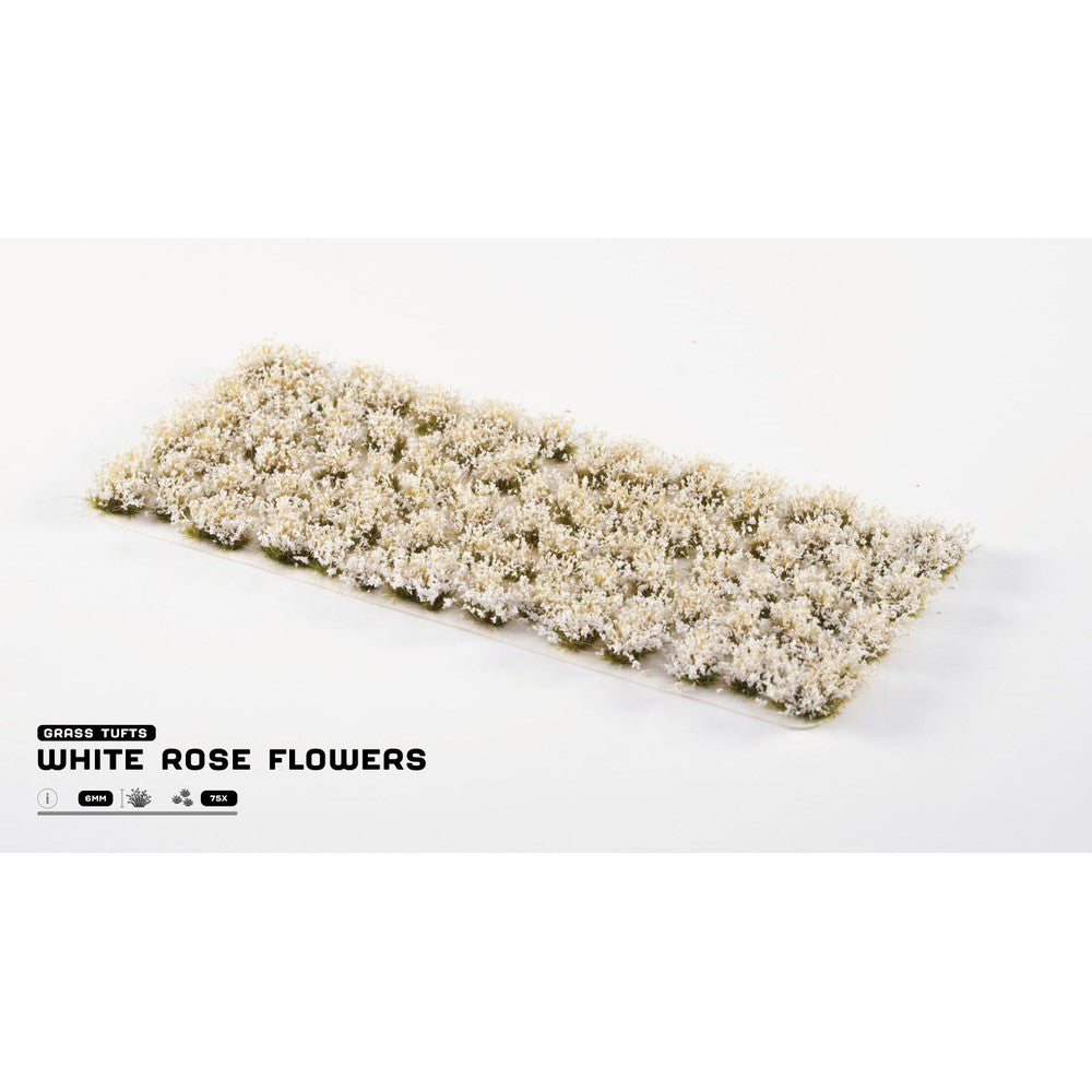 Gamers Grass - Grass Tufts - Flowers - White Rose - Hobby Tool