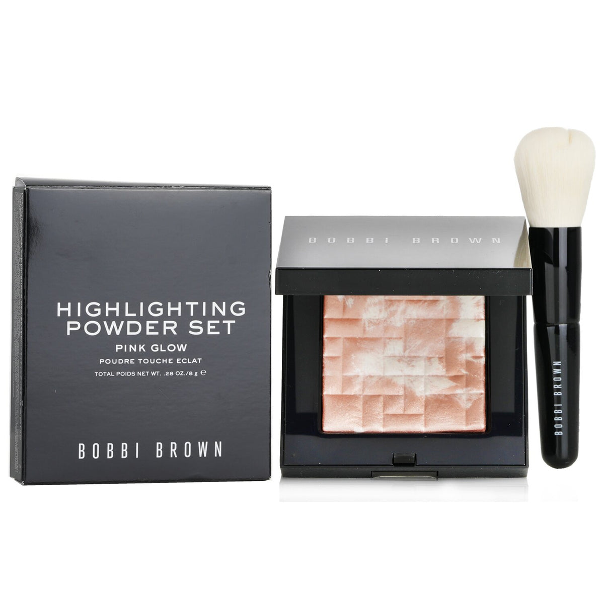 Bobbi Brown - Highlighting Powder Set (1x Highlighting Powder + 1x Mini Face Bru