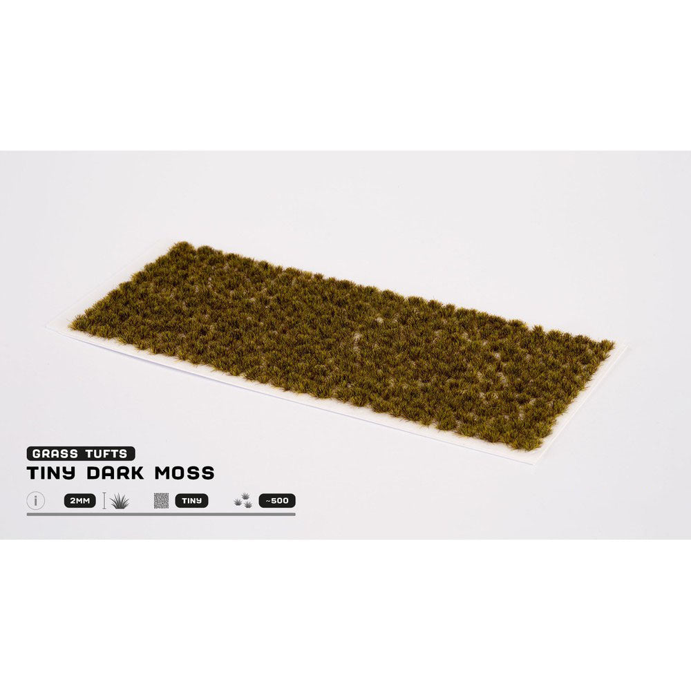 Gamers Grass - Grass Tufts - Tiny Tufts - Tiny Dark Moss - Miniature Figure