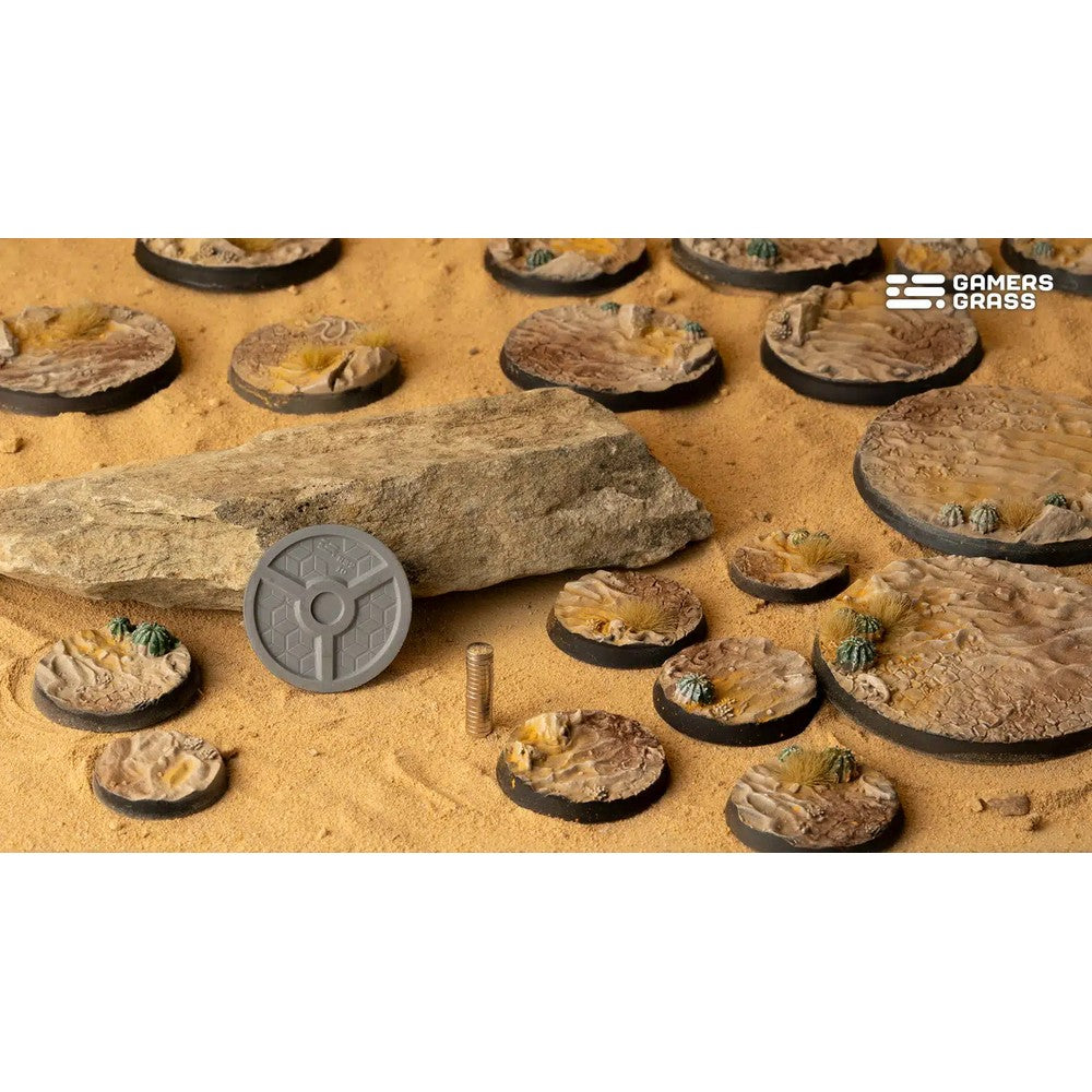Gamers Grass - Battle Ready Bases - Deserts of Maahl - Round 28mm (x8)