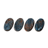 Gamers Grass - Battle Ready Bases - Spaceship Corridor - Oval 60mm (x4)