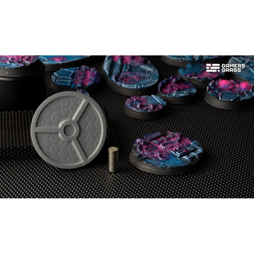 Gamers Grass - Battle Ready Bases - Alien Infestation - Round 40mm (x5)