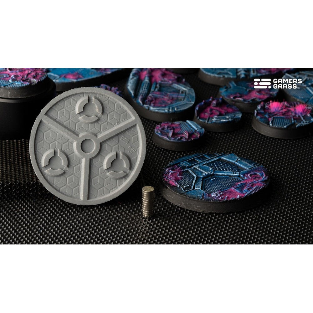 Gamers Grass - Battle Ready Bases - Alien Infestation - Round 50mm (x3)