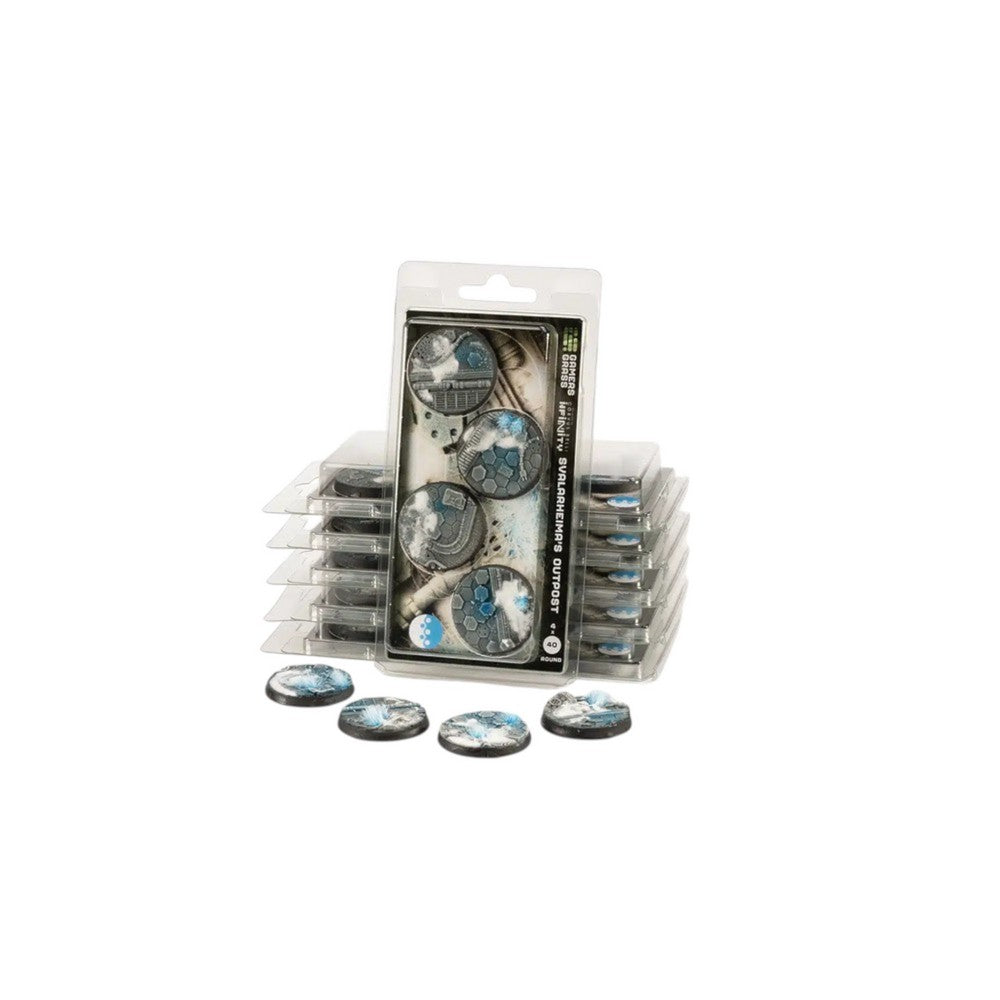 Gamers Grass - Battle Ready Bases - Svalarheima's Outpost - Round 40mm (4x)