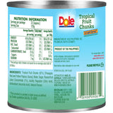 Dole Tropical Chunks Fruit Salad Light Syrup With Passionfruit Can 432g