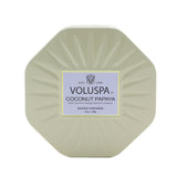 Voluspa - 3 Wick Octagon Tin Candle - Coconut Papaya  - 340g/12oz