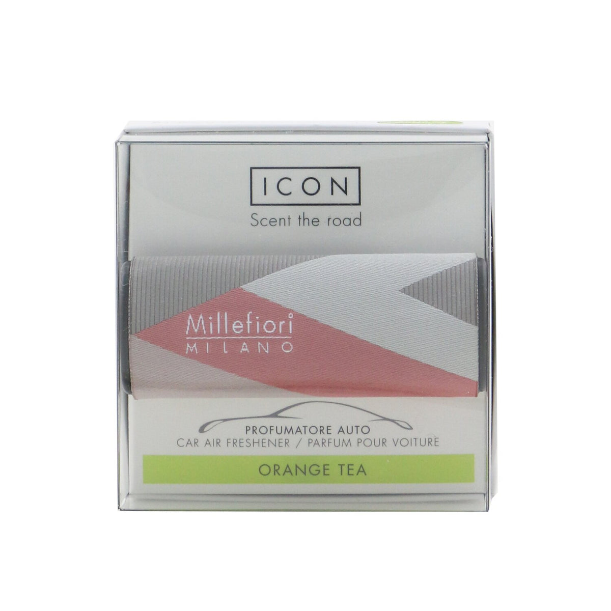 Millefiori - Icon Textile Geometric Car Air Freshener - Orange Tea  - 1pc