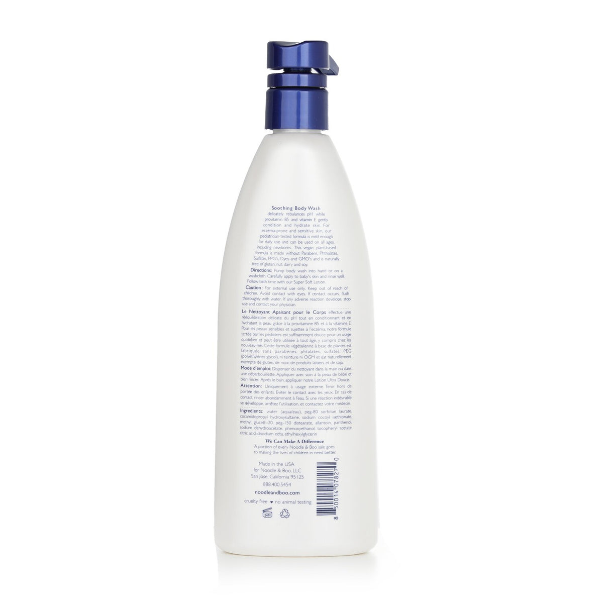 Noodle & Boo - Soothing Body Wash - Fragrance Free (Dermatologist-Tested & Hypoa