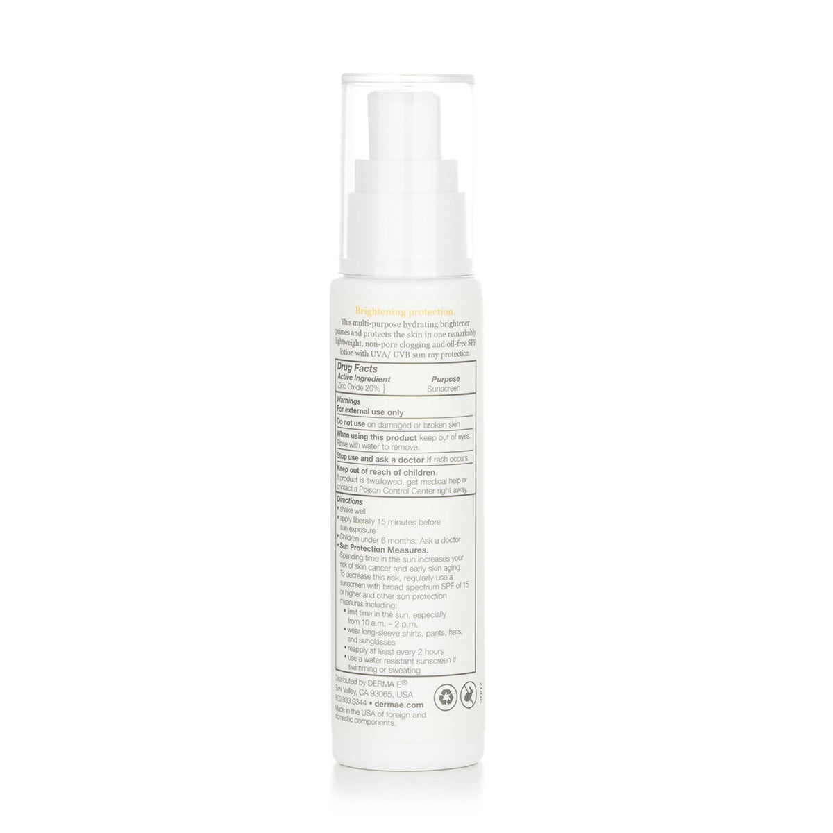 Derma E Vitamin C Weightless Moisturizer SPF 45  60ml/2oz