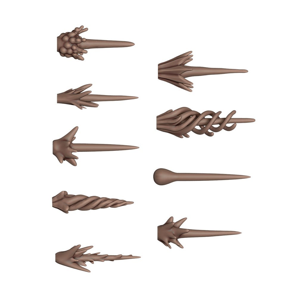 AK Interactive - Basing Bits - Plasma Fx - 54 Pieces - Miniature Figure