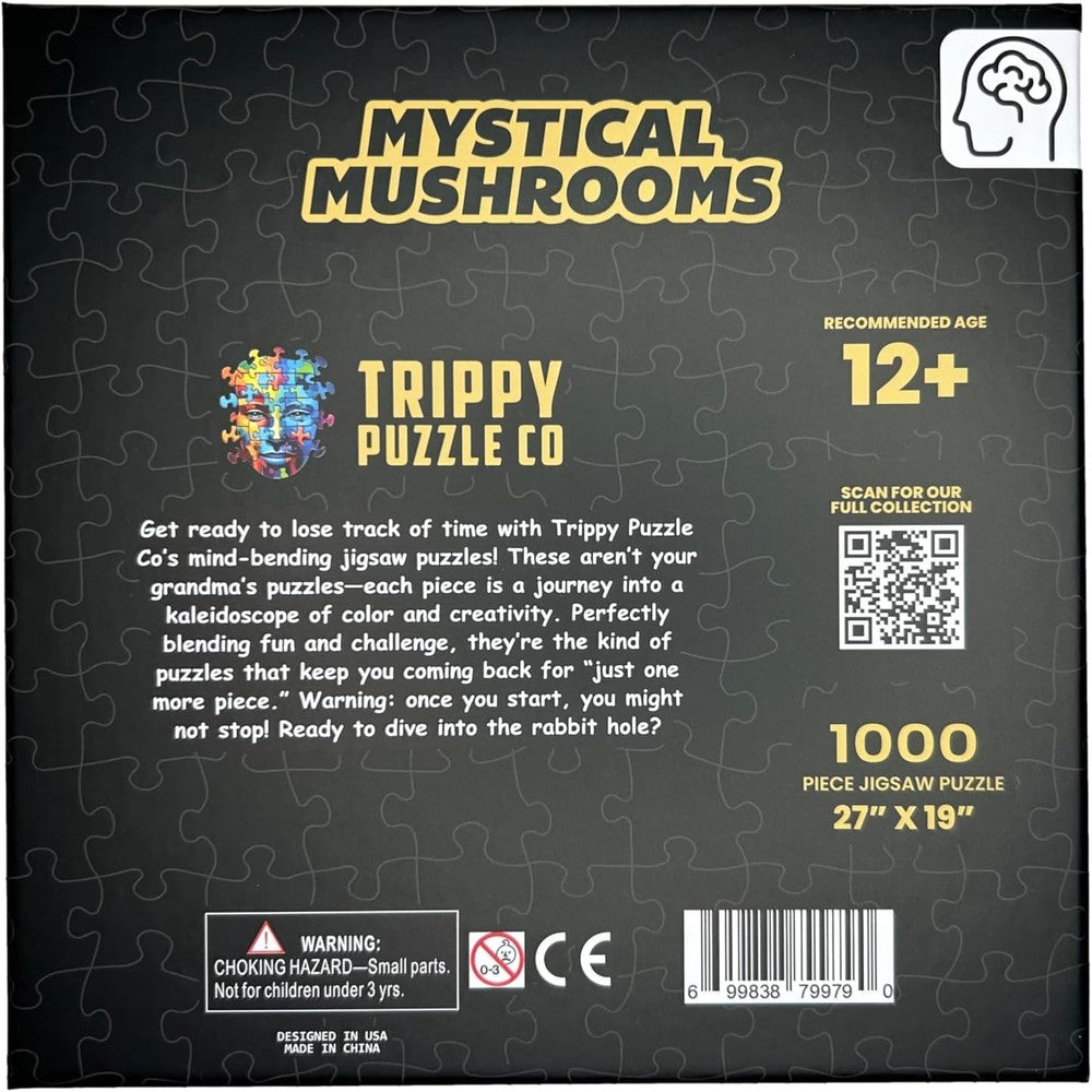Puzzle - Trippy Puzzles - 1000 Piece Jigsaw Mystical Mushrooms