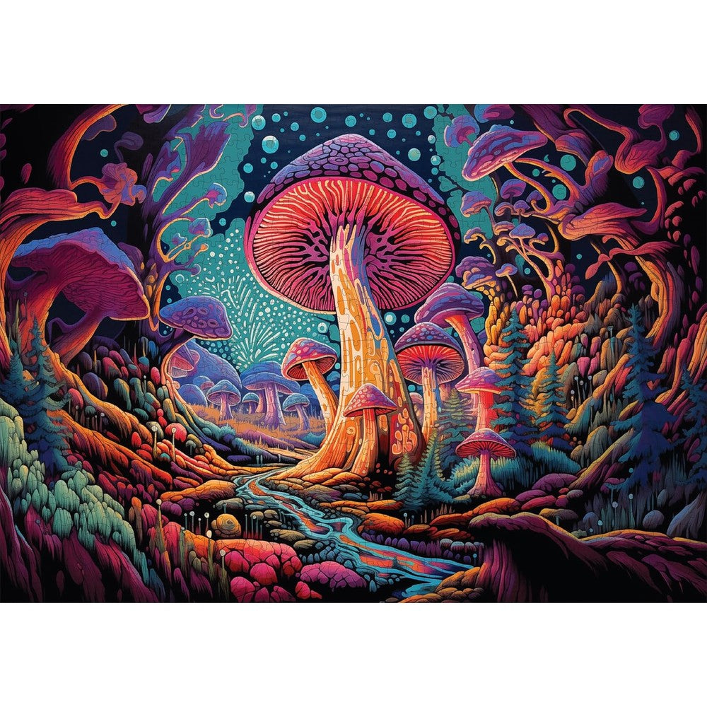 Puzzle - Trippy Puzzles - 1000 Piece Jigsaw Mystical Mushrooms
