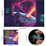 Puzzle - Trippy Puzzles - 1000 Piece Jigsaw Cosmic Collision
