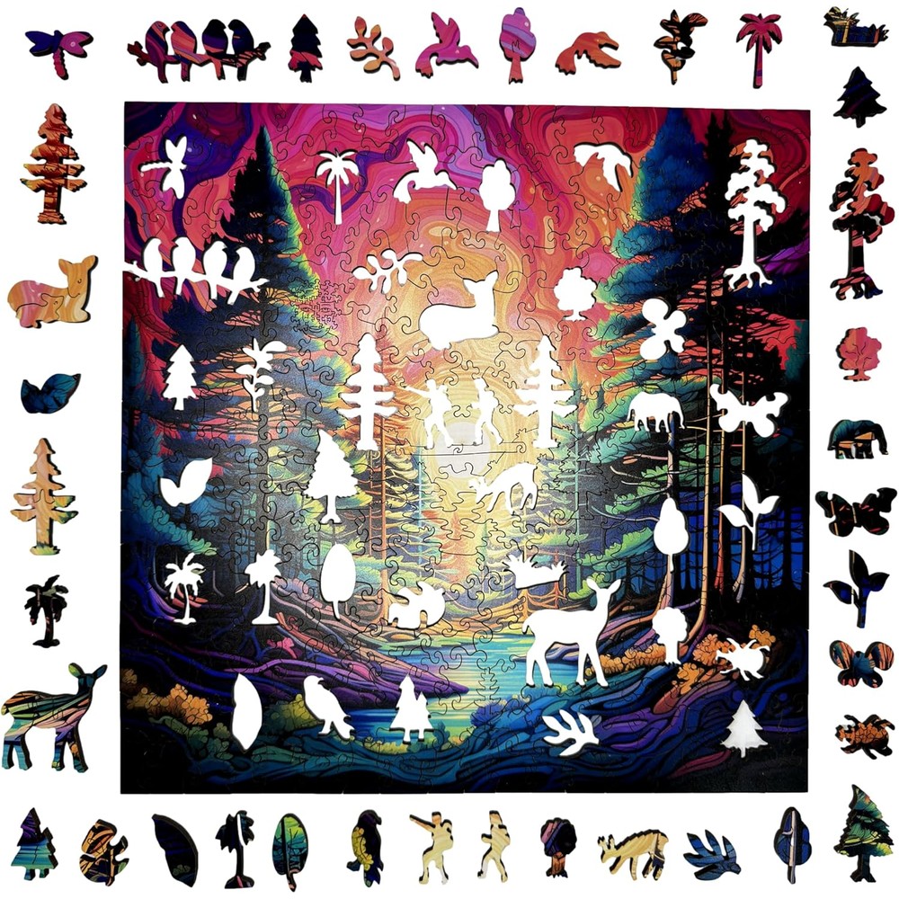Trippy Puzzles - 300 Piece Wood Jigsaw Trippy Timber