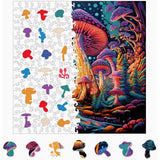Trippy Puzzles - 300 Piece Wood Jigsaw Mystical Mushrooms