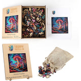 Trippy Puzzles - 300 Piece Wood Jigsaw Mystical Mushrooms