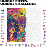 Trippy Puzzles - 300 Piece Wood Jigsaw Groovy Gathering