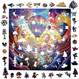 Trippy Puzzles - 300 Piece Wood Jigsaw Rainbow Ride