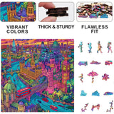 Trippy Puzzles - 300 Piece Wood Jigsaw London Lights