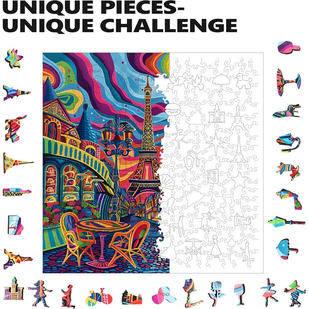 Trippy Puzzles - 300 Piece Wood Jigsawparisian Prism