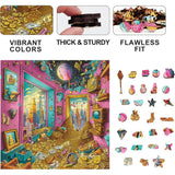 Trippy Puzzles - 300 Piece Wood Jigsaw Treasure Trove
